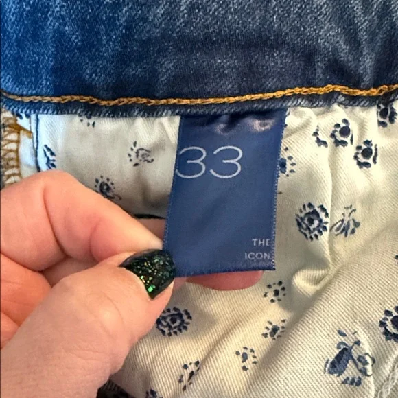 Pilcro The Icon Flare Blue Denim Jeans size 33 - Picture 6 of 8